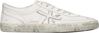 Premiata David 8091 Sneakers - Heren - Sneakers - Wit - 47 EU - Katoen - Schoenen