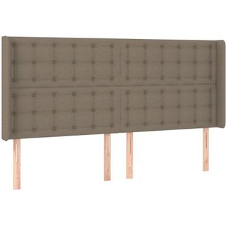vidaXL Cabecero Con Led De Tela Gris Taupe 183x16x118/128 Cm Vidaxl