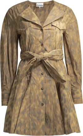 Ganni Chemisier-Kleid mit Animal-Print