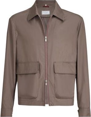 Brunello Cucinelli Unlined outerwear jacket in Hazelnut at Nordstrom, Size 46 It