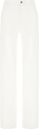 Ferragamo Klassieke Denim Jeans - Dames - Regular Fit Jeans - Wit - S - Denim - Jeans