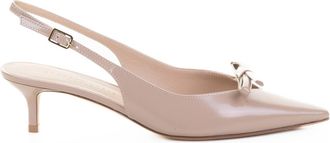 Roberto Festa Milano Womens Decollete Slingback Powder In Leather - Peach - Size EU 37