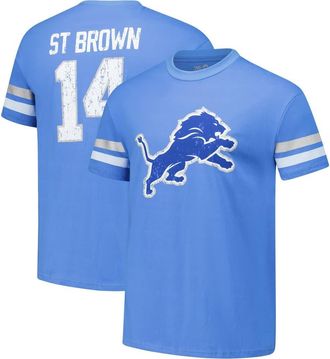 Majestic Threads Mens Majestic Threads Amon-Ra St. Brown Blue Detroit Lions Oversized Player Name & Number T-Shirt at Nordstrom, Size Xx-Large
