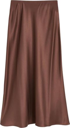 By Malene Birger Elegante Karaf Maxi Rok - Dames - Maxi Rokken - Bruin - XS - Polyester - Rokken