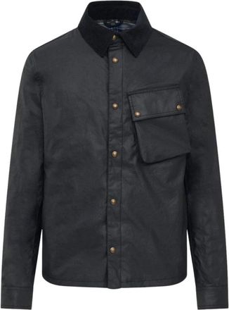 Belstaff Ground Jacket - Heren - Casual Overhemden - Zwart - M - Katoen - Overhemden