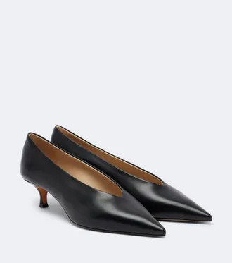 Le Monde Beryl Babouche leather pumps