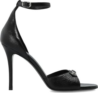 Balenciaga City Up leren sandalen met hak - Dames - Sandalen met hakken - Zwart - 36 EU - Leer - Schoenen