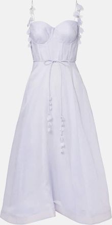 Zimmermann Abito bustier Natura in lino e seta