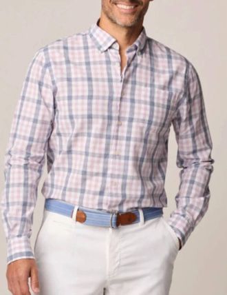 Johnnie-O Fordhart Button Up Shirt In Wake