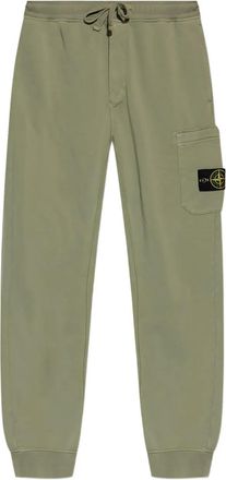 Stone Island Pantaloni sportivi con tasca applicata - Verde