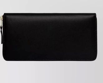 Comme Des Gar&ccedil;ons leather wallet with zip-around and card slots