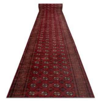 RugsX RugsX Anti-Slip Lotus Runner in Red | Size: 100 cm x 580 cm