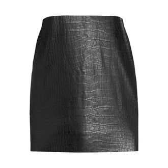 Wolford Rokken, Dames, Zwart, XS, Wol, Croc-effect Kunstlerleder Minirok