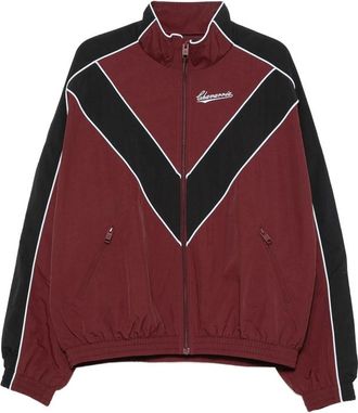 Willy Chavarria Bad Boy Chevron-panelled Logo-embroidered Jacket