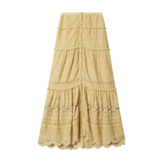 Isabel Marant Paoline Skirt - female - Marant &eacute;toile - Maxi Skirts - Yellow - XS - Skirts