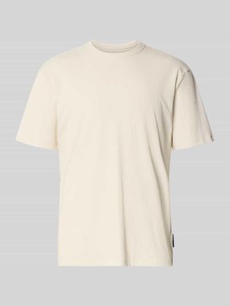 Tom Tailor Denim Regular Fit T-Shirt aus Baumwoll-Modal-Mix in Offwhite, Gr&ouml;&szlig;e XXL