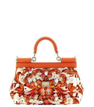 Dolce & Gabbana Orange Sicily Mini Satchel