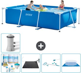Intex Piscina Con Estructura Rectangular - 300x200x75 Cm - 7-piezas S20834