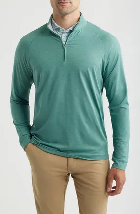 Johnnie-O Freeborne PREP-FORMANCE Quarter Zip Pullover in Sublime at Nordstrom, Size Xx-Large
