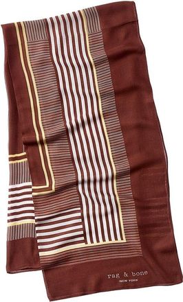 Rag & Bone Pinstripe Silk-Blend Scarf
