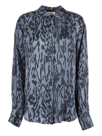 Forte_Forte pattern shirt - Blue