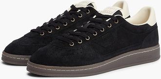 Tommy Hilfiger Mens Tommy Jeans Suede Court Sneaker - Black - US 11.5 / EU 45