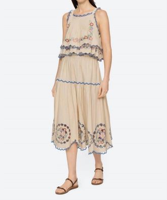 Sea New York Melinda Midi Skirt In Ecru
