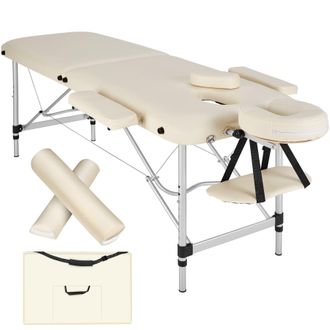 TecTake Massage Table Set in Beige