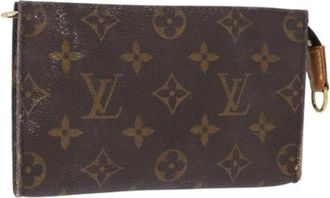 Louis Vuitton Pre-owned Clutches, female, Brown, Size: ONE SIZE Pre-owned Vintage Canvas Clutch