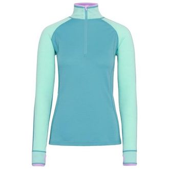Kari Traa Mila Half Zip Merinounterw&auml;sche f&uuml;r Damen | t&uuml;rkis