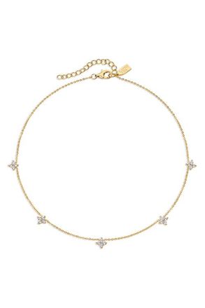 Electric Picks Bella Dainty Clover Necklace in Gold at Nordstrom