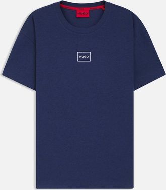 HUGO BOSS Mens Laze Loungewear T-Shirt - Navy - Size: 38