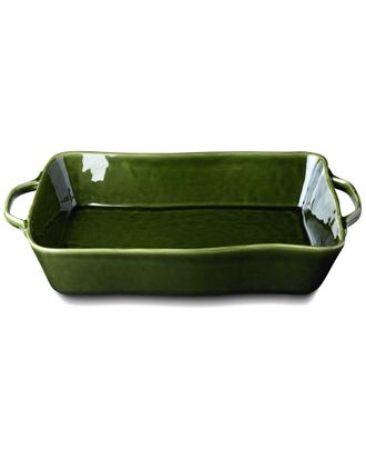 Certified International Verde Large Rectangular Baker