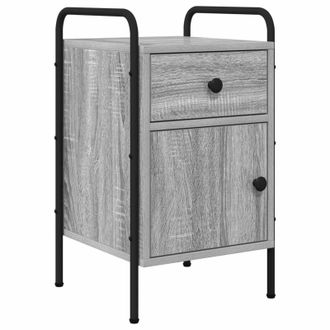 vidaXL Mesa De Noche Sonoma Gris 35 X 36,5 X 61 Cm Vidaxl