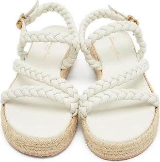 Gianvito Rossi Espadrilles con plateau - Bianco