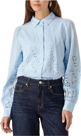 Y.A.S Y.a.s - Yasluma Shirt - Dames - Blouses & Shirts - Blauw - Maat: L Katoen