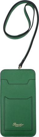 Pineider Geschenkideen Stifthalter Herren Gr&uuml;nes Leder