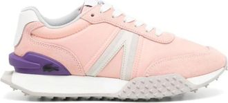 Lacoste Deluxe Spin Baskets - 3D Logo Sneakers - Dames - Sneakers - Roze - 40 EU - Leer - Schoenen