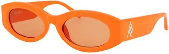 The Attico Berta Zonnebril - Dames - Zonnebrillen - Oranje - 54 MM - Accessoires