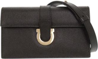 Ferragamo Pre-owned Cross Body Bags, female, Black, Size: ONE SIZE Pre-owned Crossbody Bag