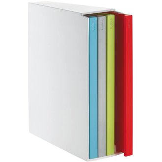 Guzzini Kitchen Active Design Set 4 Taglieri con Raccoglitore Cooking Book, Multicolore, 4 unit&agrave; - Guzzini