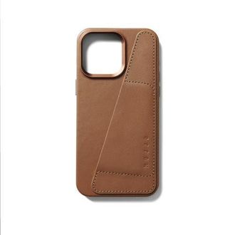 Mujjo Full Leather Wallet Case for iPhone 15 Pro Max in Dark Tan at Nordstrom