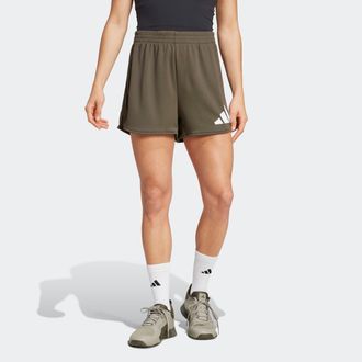 adidas Shorts ADIDAS PERFORMANCE WE BL SHORT, Damen, Gr. XXL, N-Gr, gr&uuml;n (shadow olive), Obermaterial: 100% Polyester, Hosen Shorts