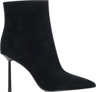 Estro & Luminara Enkellaarsjes met hoge hak - Dames - Laarzen met Hak - Zwart - 40 EU - Leer - Schoenen