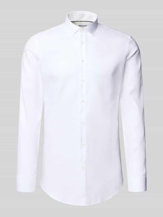 Jake*s Super Slim Fit Business-Hemd mit Kentkragen in Weiss, Gr&ouml;&szlig;e 41/42