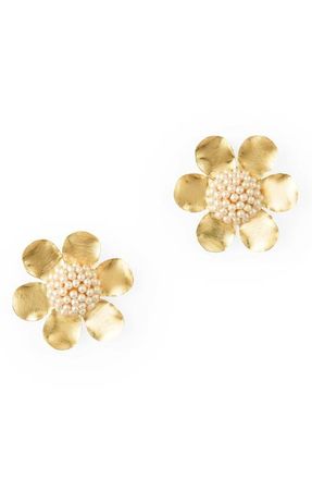 Deepa Gurnani Curie Earrings in Gold at Nordstrom
