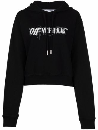 Off-white Felpa con stampa - Nero
