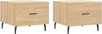 vidaXL Vidaxl - Coffee Tables 2 pcs Sonoma Oak 50x50x40 cm Engineered Wood