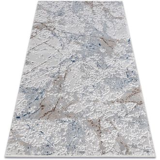 RugsX Rugsx - Carpet acrylic vals 0073 Marble grey / ivory grey 70x140 cm