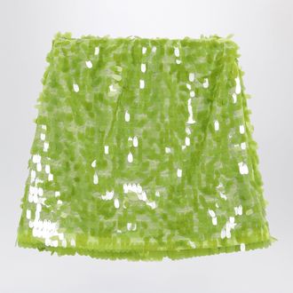 Douuod Lime sequin skirt